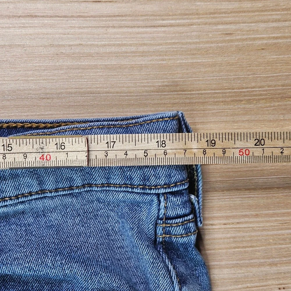 Levis 511 Denim Shorts Mens‎ 38 Blue Cut Off Raw Hem Stretch Casual